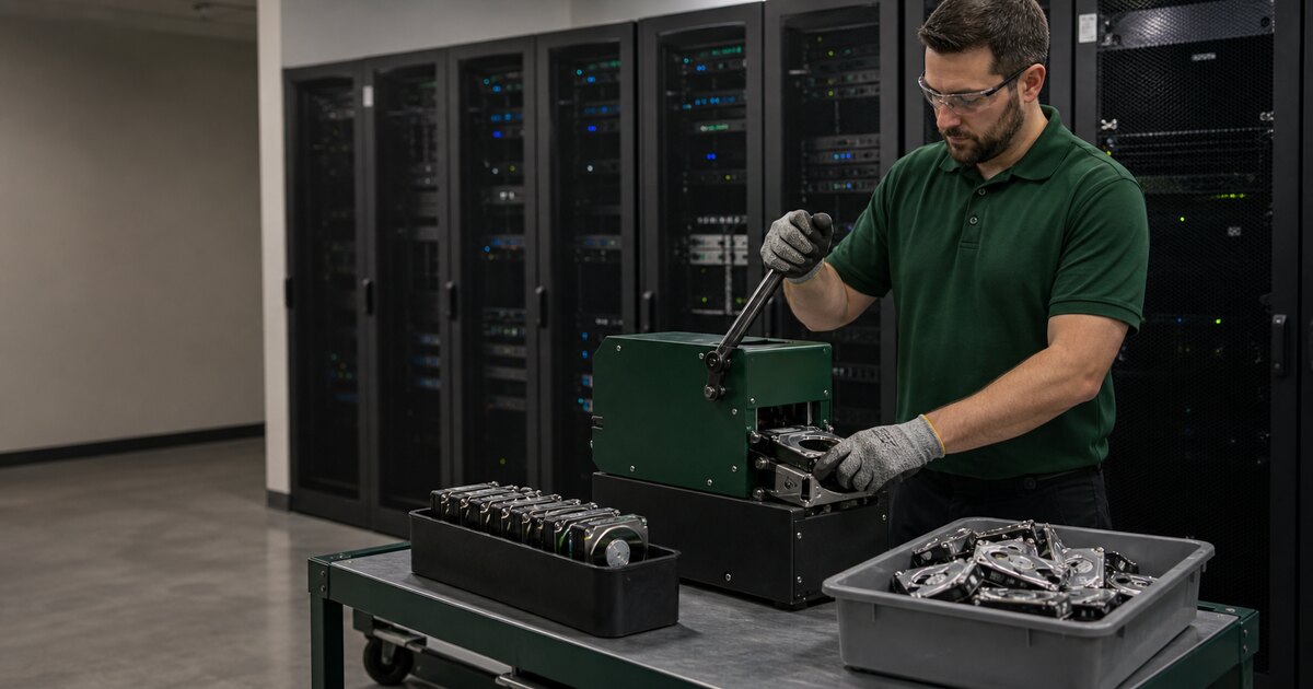 On-Site Hard Drive Crushing in DFW: The Record